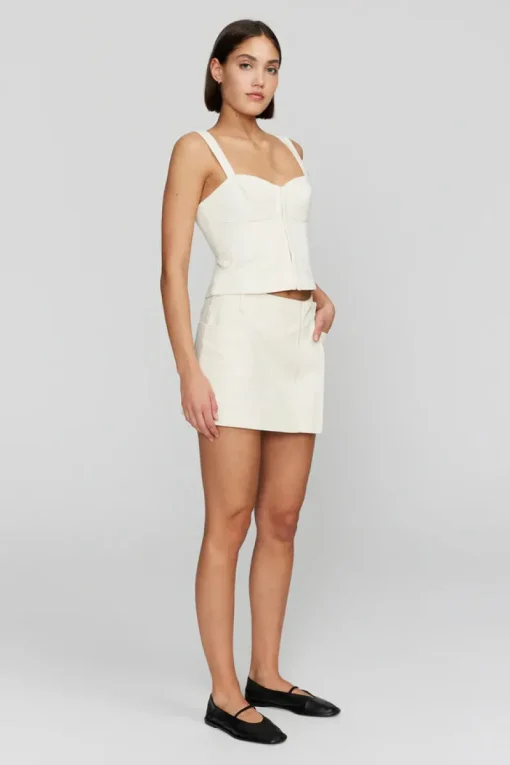 Ownley - CINDY FITTED BODICE (BONE)