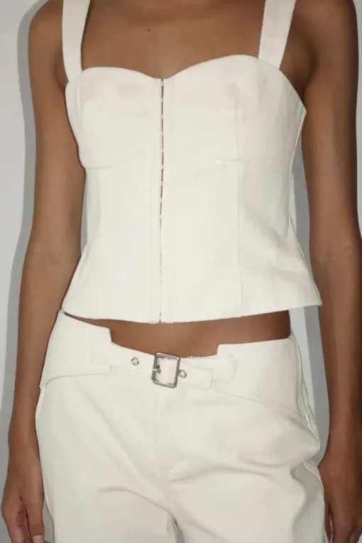 Ownley - CINDY FITTED BODICE (BONE)