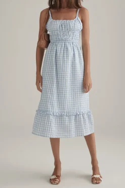 Ownley - Juliana Dress (Blue Gingham)