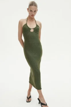 Ownley - Karina Dress (Green Shimmer)