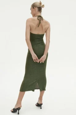 Ownley - Karina Dress (Green Shimmer)
