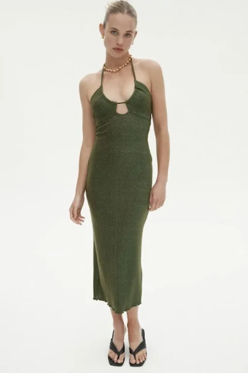 Ownley - Karina Dress (Green Shimmer)