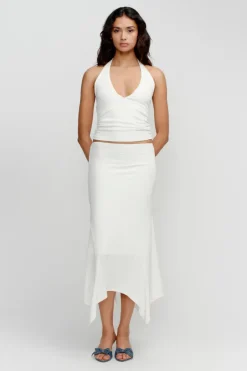 Ownley - KYAH HALTER TOP (IVORY)