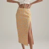 Women Ownley - Mya Skirt (Tangelo Floral)