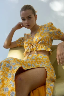 Women Ownley - Mya Skirt (Tangelo Floral)