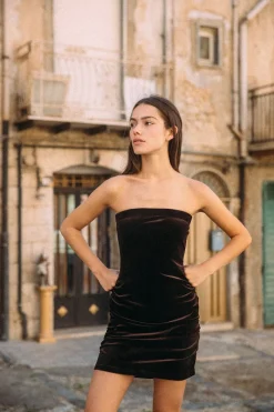 Ownley - Pearl Dress (Dark Choc)