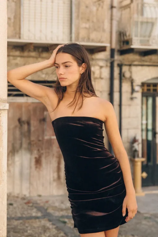 Ownley - Pearl Dress (Dark Choc)