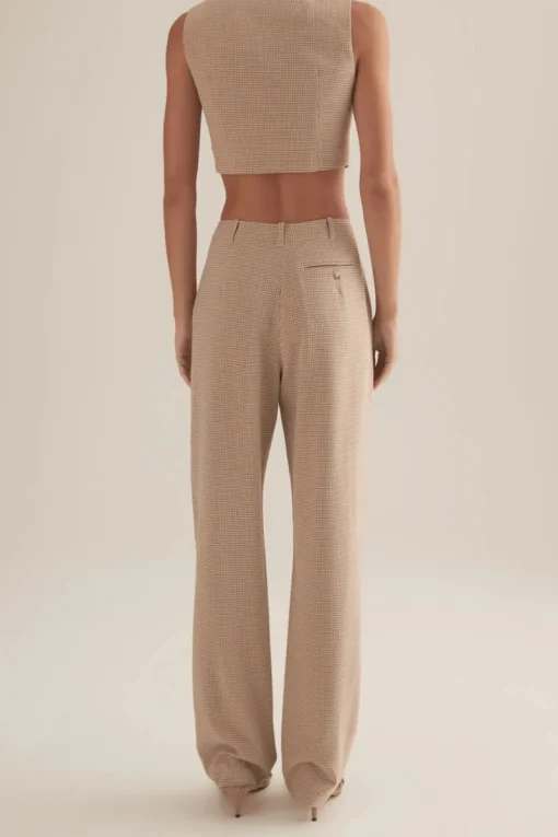 Women Ownley - Perri Pant (Toffee Check)