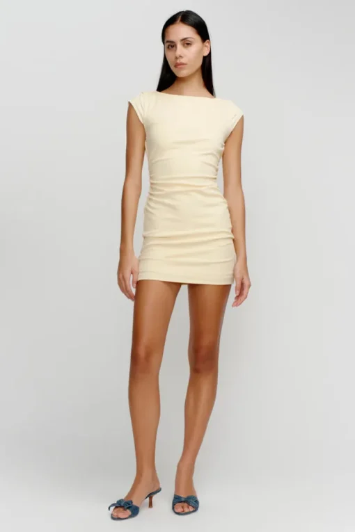 Ownley - ROXANNE MINI DRESS (BUTTER)