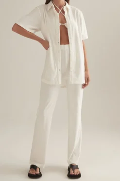 Women Ownley - Shenae Shirt (White Terry)