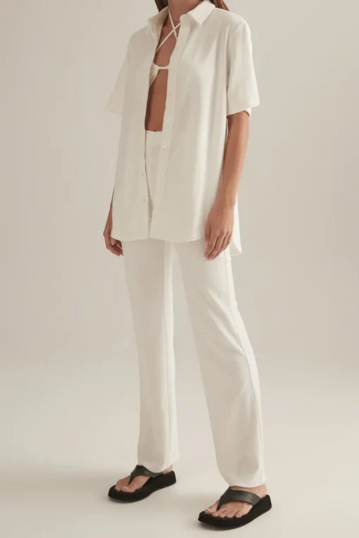 Women Ownley - Shenae Shirt (White Terry)