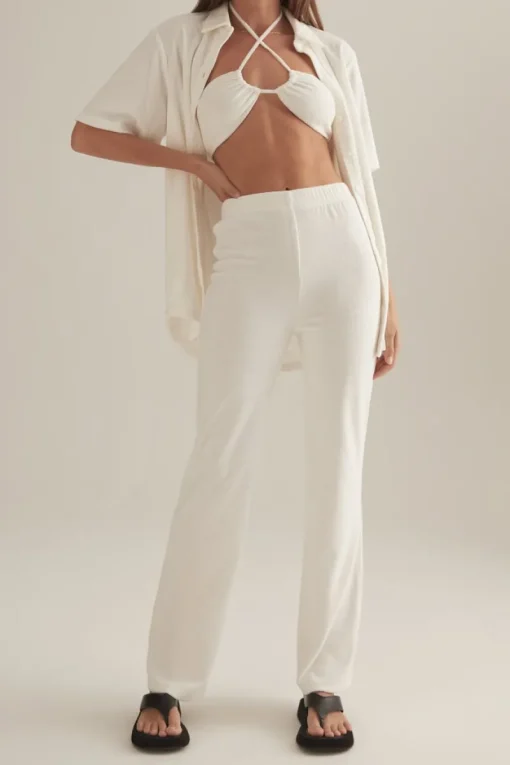Women Ownley - Shenae Shirt (White Terry)