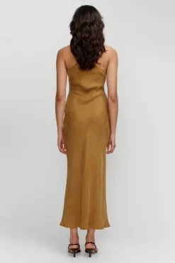 Ownley - SIENNA SLIP DRESS (CARAMEL)