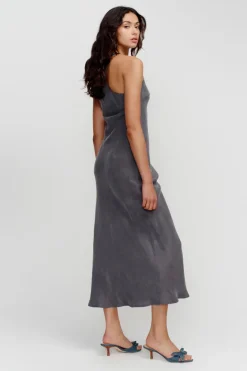 Ownley - SIENNA SLIP DRESS (SLATE)
