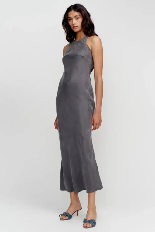 Ownley - SIENNA SLIP DRESS (SLATE)
