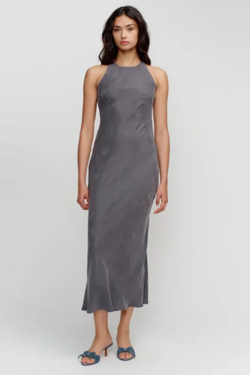 Ownley - SIENNA SLIP DRESS (SLATE)