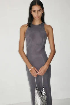 Ownley - SIENNA SLIP DRESS (SLATE)