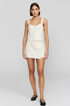 Ownley - STASSIE WRAP SKIRT (BONE)