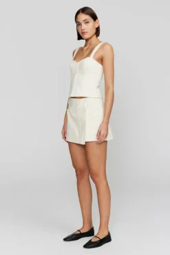 Ownley - STASSIE WRAP SKIRT (BONE)