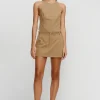 Ownley - TOSCA HALTER TOP (CARAMEL)