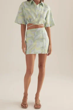 Ownley - Vega Skirt (Blue Swirl)