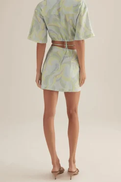 Ownley - Vega Skirt (Blue Swirl)