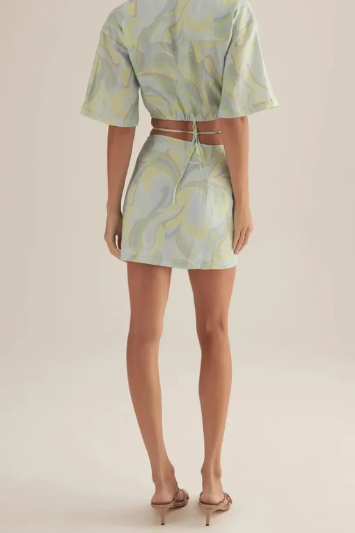Ownley - Vega Skirt (Blue Swirl)