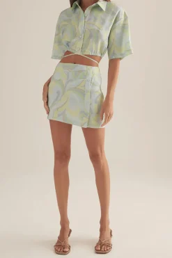 Ownley - Vega Skirt (Blue Swirl)