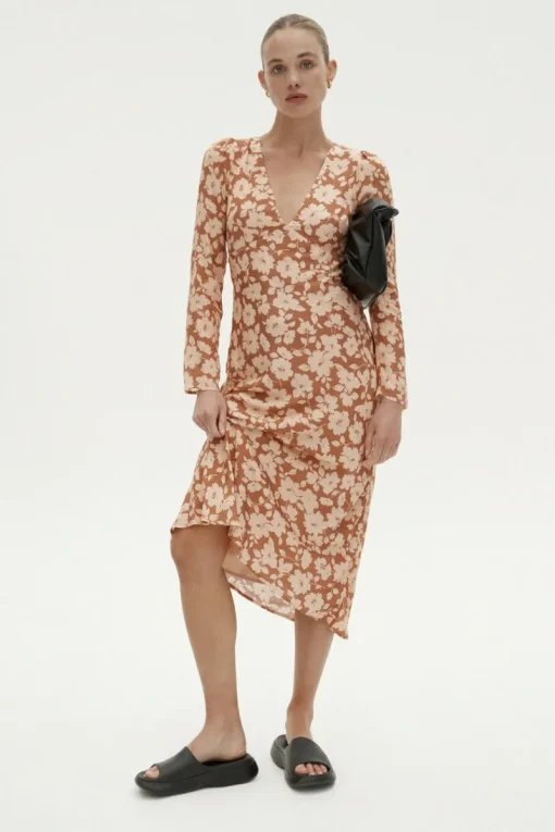 Ownley - Zaliah Dress (Mocha Floral)