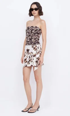Bec and Bridge PAULINE WRAP MINI SKIRT (HIBISCUS FLORAL) FINAL SALE
