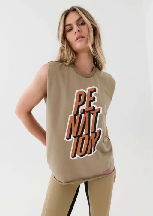 Women PE Nation - DAZE TANK (KELP)