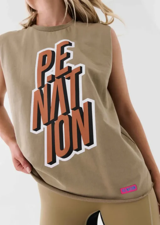 Women PE Nation - DAZE TANK (KELP)