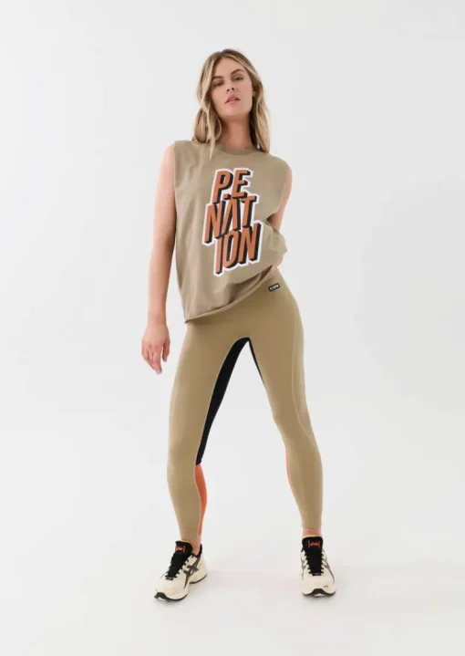 Women PE Nation - DAZE TANK (KELP)