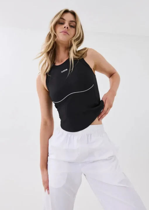 Women PE Nation - DOWNTEMPO TANK (BLACK)