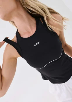 Women PE Nation - DOWNTEMPO TANK (BLACK)