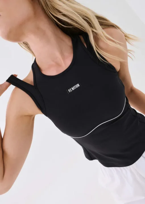 Women PE Nation - DOWNTEMPO TANK (BLACK)
