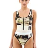 Women PE Nation - Bermuda One Piece (Scene Print)