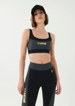Women PE Nation - Blast Sports Bra (Dark Grey/Charcoal)