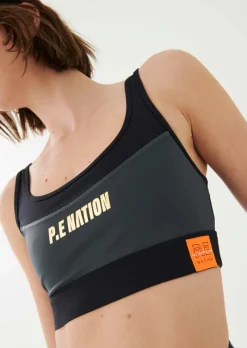Women PE Nation - Blast Sports Bra (Dark Grey/Charcoal)