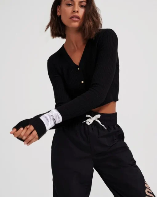 Women PE Nation - BOX OUT LS KNIT TOP