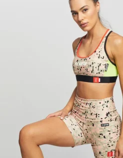 Women PE Nation - Combat Sports Bra (Print)