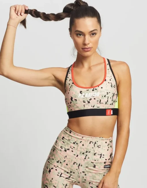 Women PE Nation - Combat Sports Bra (Print)