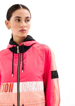 Women PE Nation - Cropped Man Down Jacket (Diva Pink)