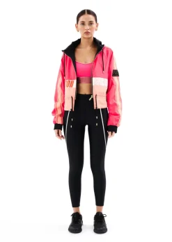 Women PE Nation - Cropped Man Down Jacket (Diva Pink)