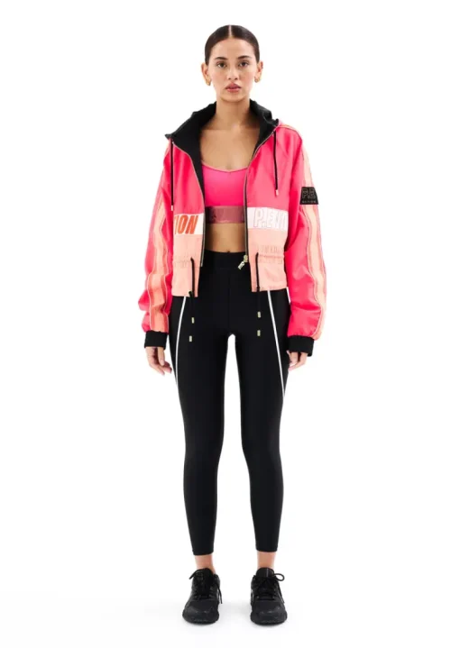 Women PE Nation - Cropped Man Down Jacket (Diva Pink)