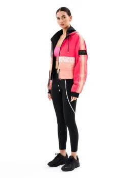 Women PE Nation - Cropped Man Down Jacket (Diva Pink)