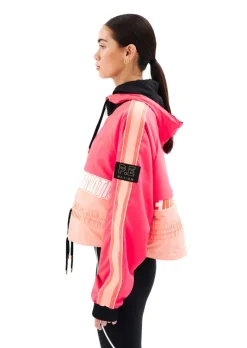 Women PE Nation - Cropped Man Down Jacket (Diva Pink)