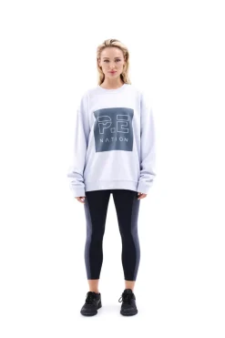 Women PE Nation - CUT SHOT SWEAT (GREY DAWN)