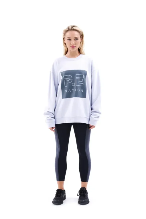 Women PE Nation - CUT SHOT SWEAT (GREY DAWN)
