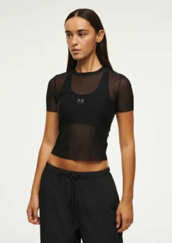 Women PE Nation - DISCOVERY MESH TEE (BLACK)